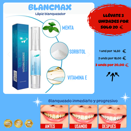 Lápiz blanqueador de dientes - BLANCMAX